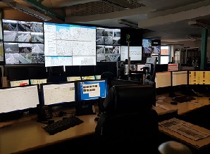 Blick in die Verkehrsmanagementzentrale Verkehrsmanagementzentrale
